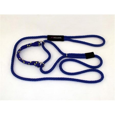 SOFT LINES Soft Lines PML06ROYAL-YELLOW Martingale Dog Leash 6 Ft. Large; Royal and Yellow PML06ROYAL/YELLOW